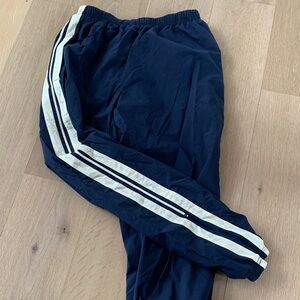 Men’s Nautica Competition Dark Blue Joggers with Cream Stripe- vintage like new!